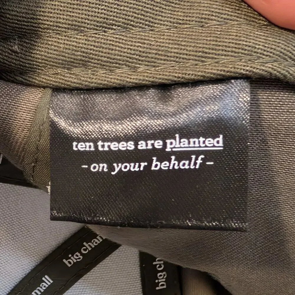 tentree Cork Icon Elevation Hat Slate Olive Green Classic Rustic - Size OS